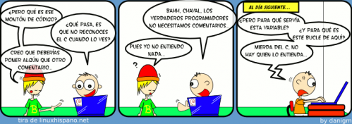 comentar los programas