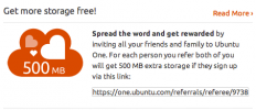 MB gratis en Ubuntu One