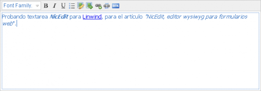 NicEdit formularios web