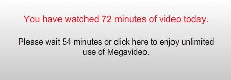Evitar los 72 Minutos de Megavideo