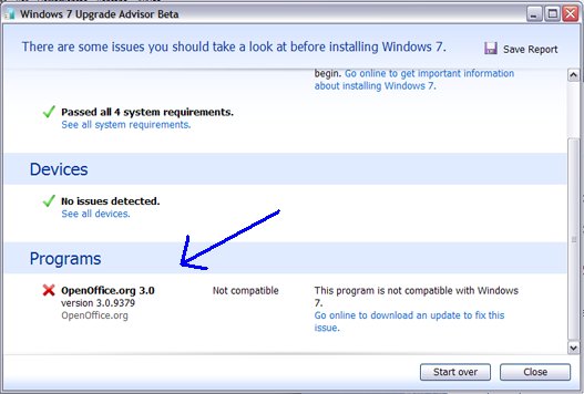 Windows 7 no quiere software libre