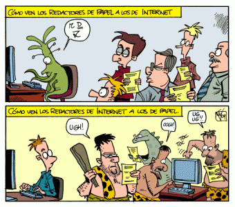 Periodistas de papel vs periodistas de Internet