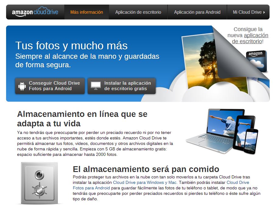 Amazon Cloud Drive, una alternativa más para el almacenamiento online