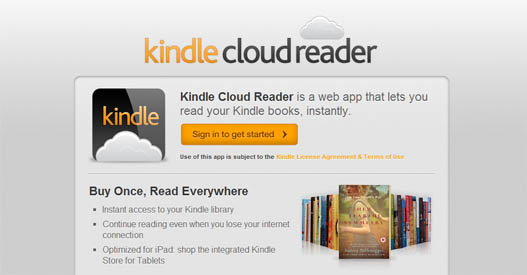 Amazon Kindle cloud reader