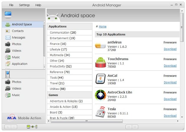 Android Sync MAnager WiFi