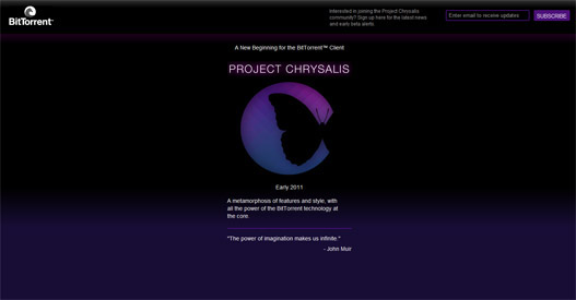 BitTorrent proyecto Chrysalis