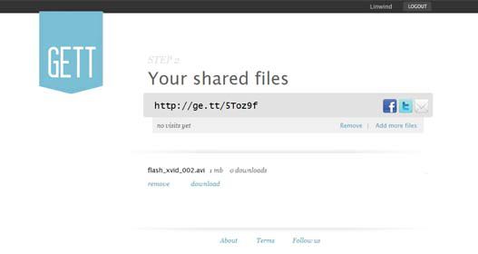 Ge.tt compartir archivos en tiempo real
