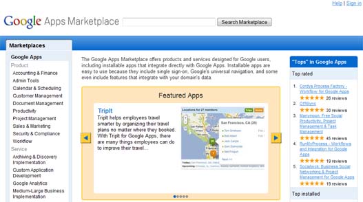 Google Apps Marketplace, la tienda de Google