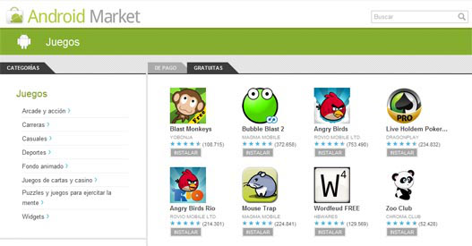 Juegos Android Market