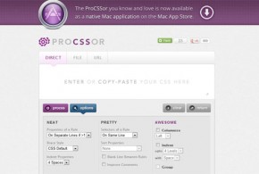ProCSSor, comprimir, formatear y limpiar código CSS