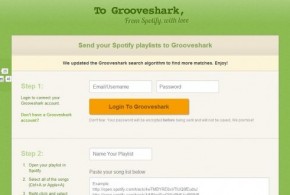 Spotify to grooveshark