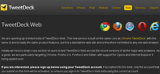 TweetDeck Web