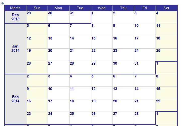 Descargar calendarios personalizados del 2014 para imprimir