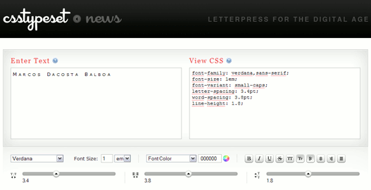 CSS Type Set – Modificar tipos de letra con CSS