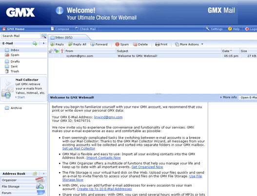 gmx alternativa de correo electronico