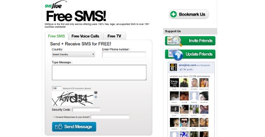 Free SMS, enviar sms gratis a móviles