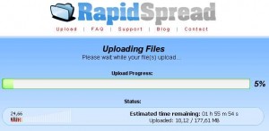 rapidspread sube archivos a multiples servidores